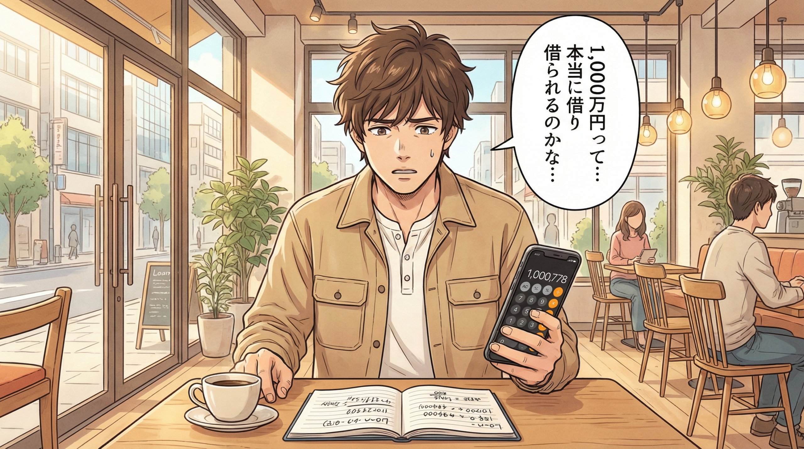 創業融資の調達額について悩む日向