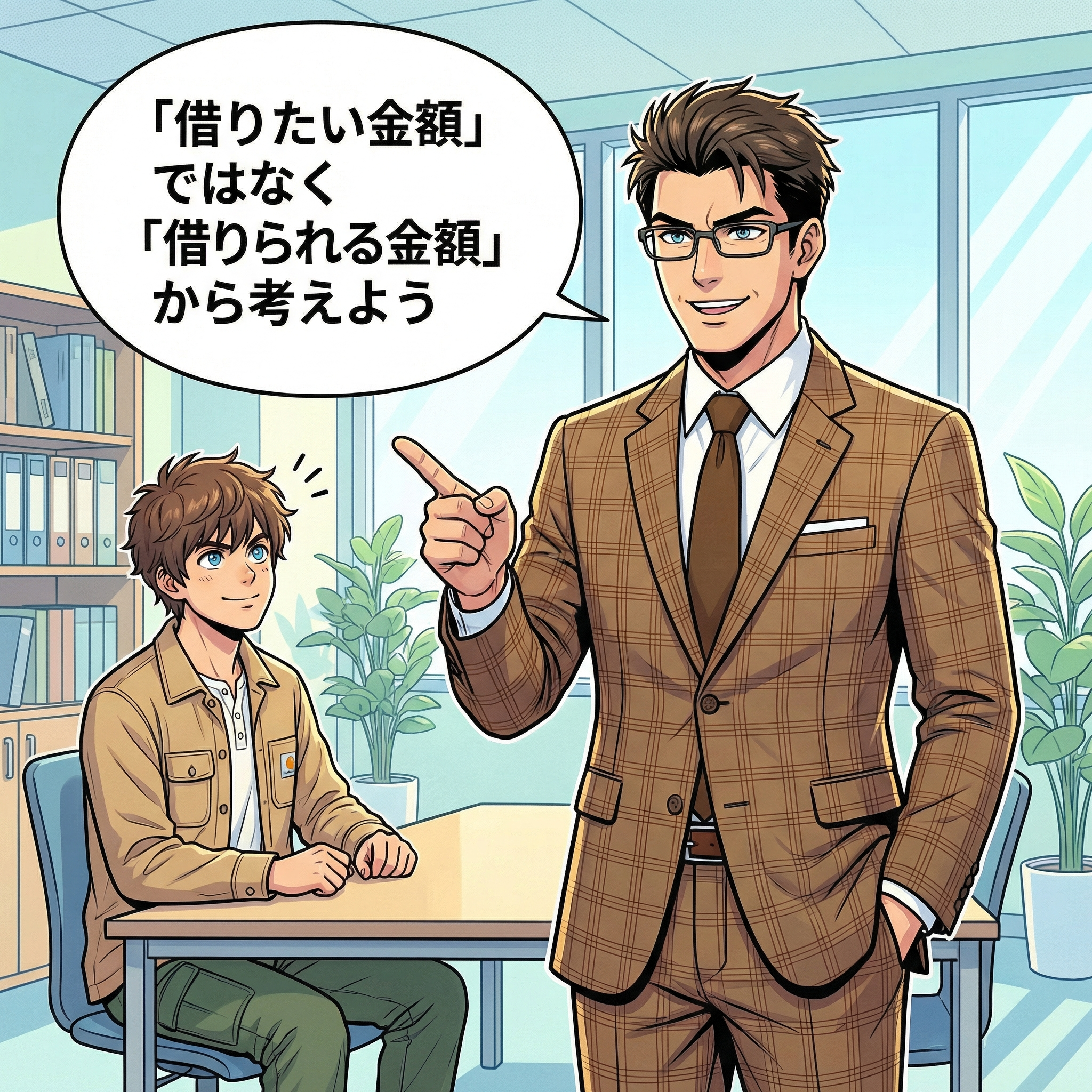 冴島が結論を伝えるシーン