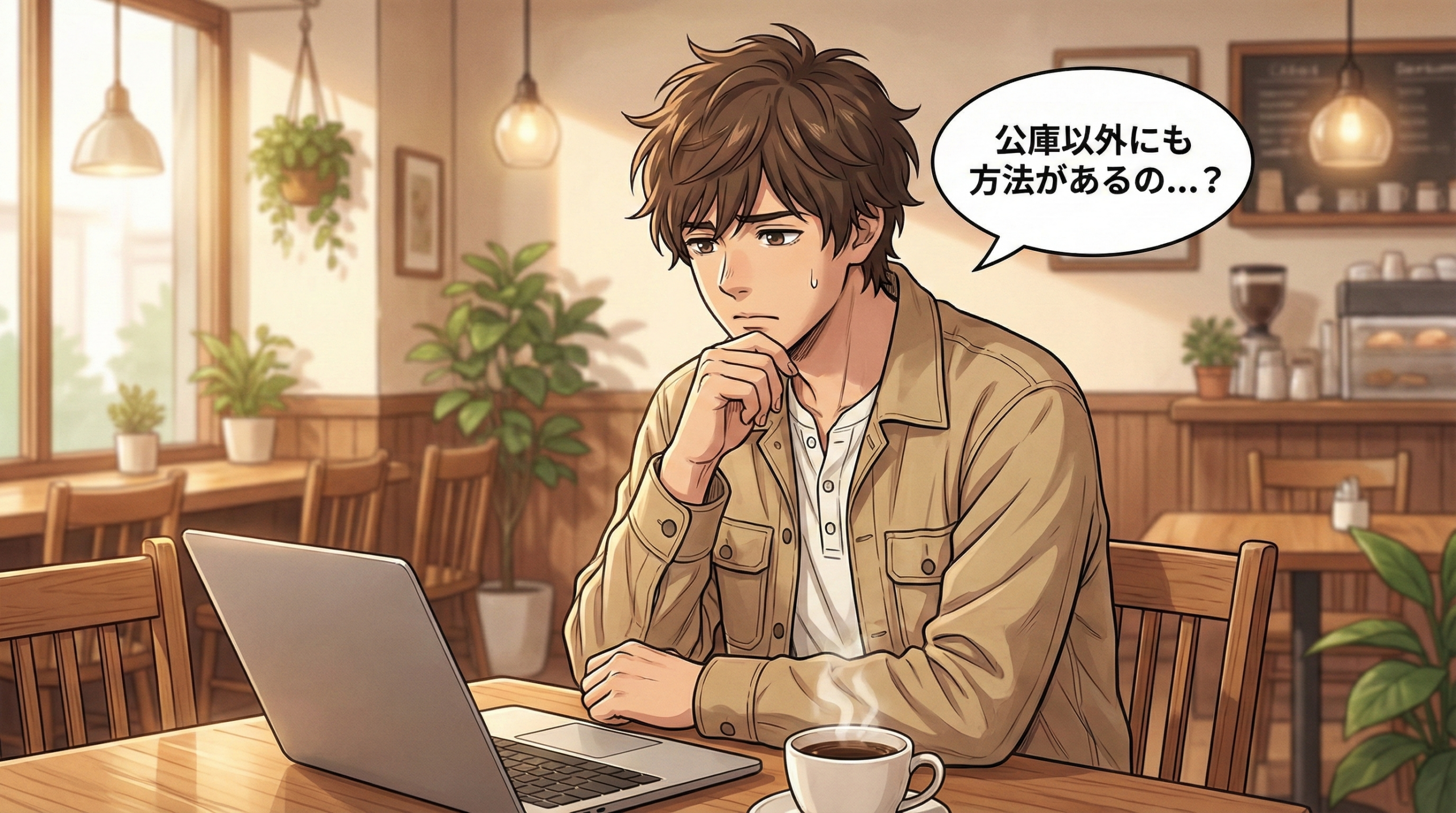 信用保証協会について相談する日向と冴島