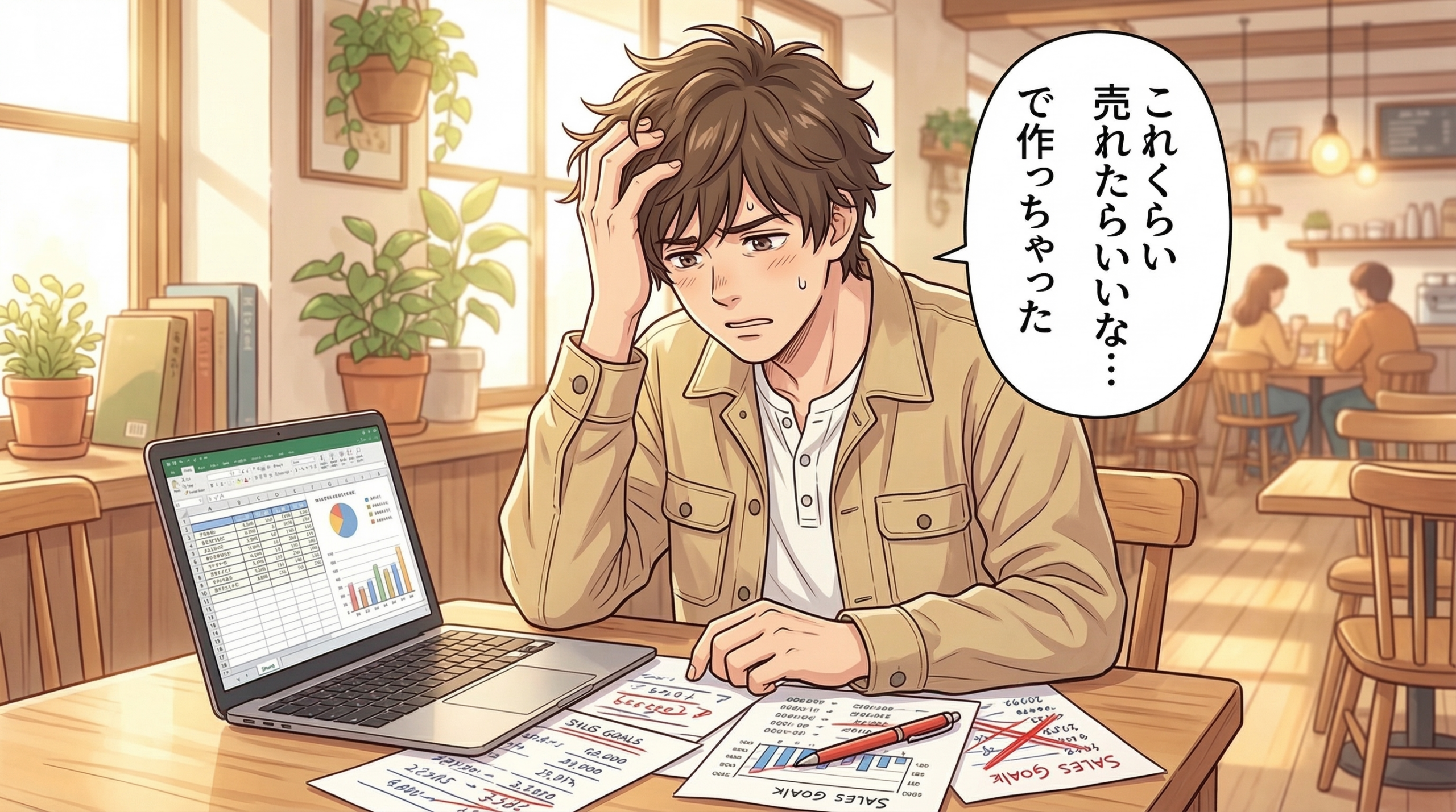 収支計画に悩む日向