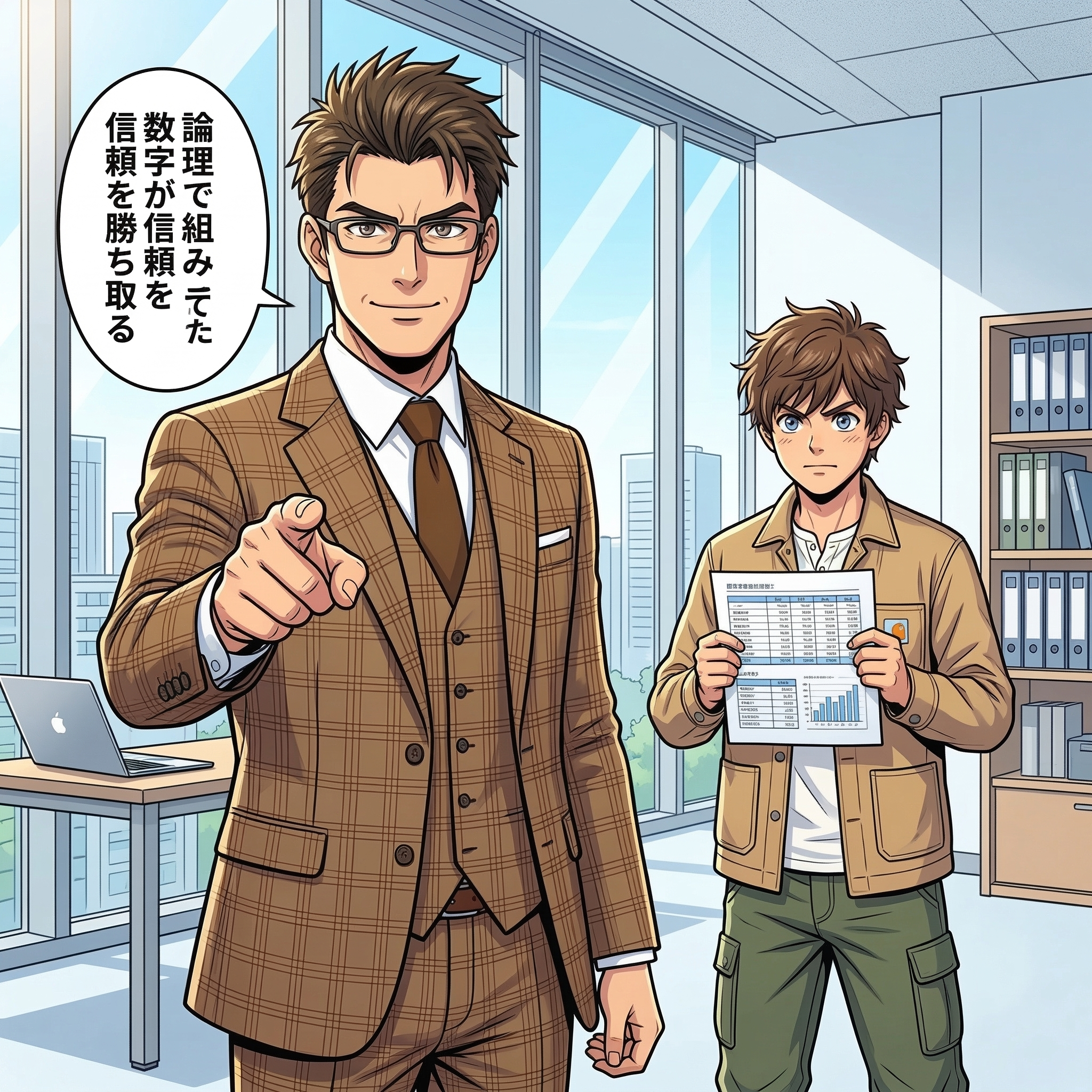 論理で組み立てた数字が信頼を勝ち取る